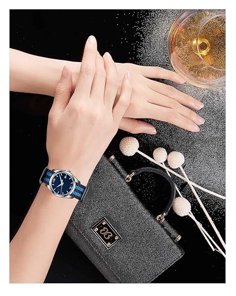 BINLUN BINLUN Premium Nylon Watch Strap Thick Multicolor Bands for Men Women 18mm to 24mm with Heavy Duty Stainless Steel Buckle - View 4 of 7