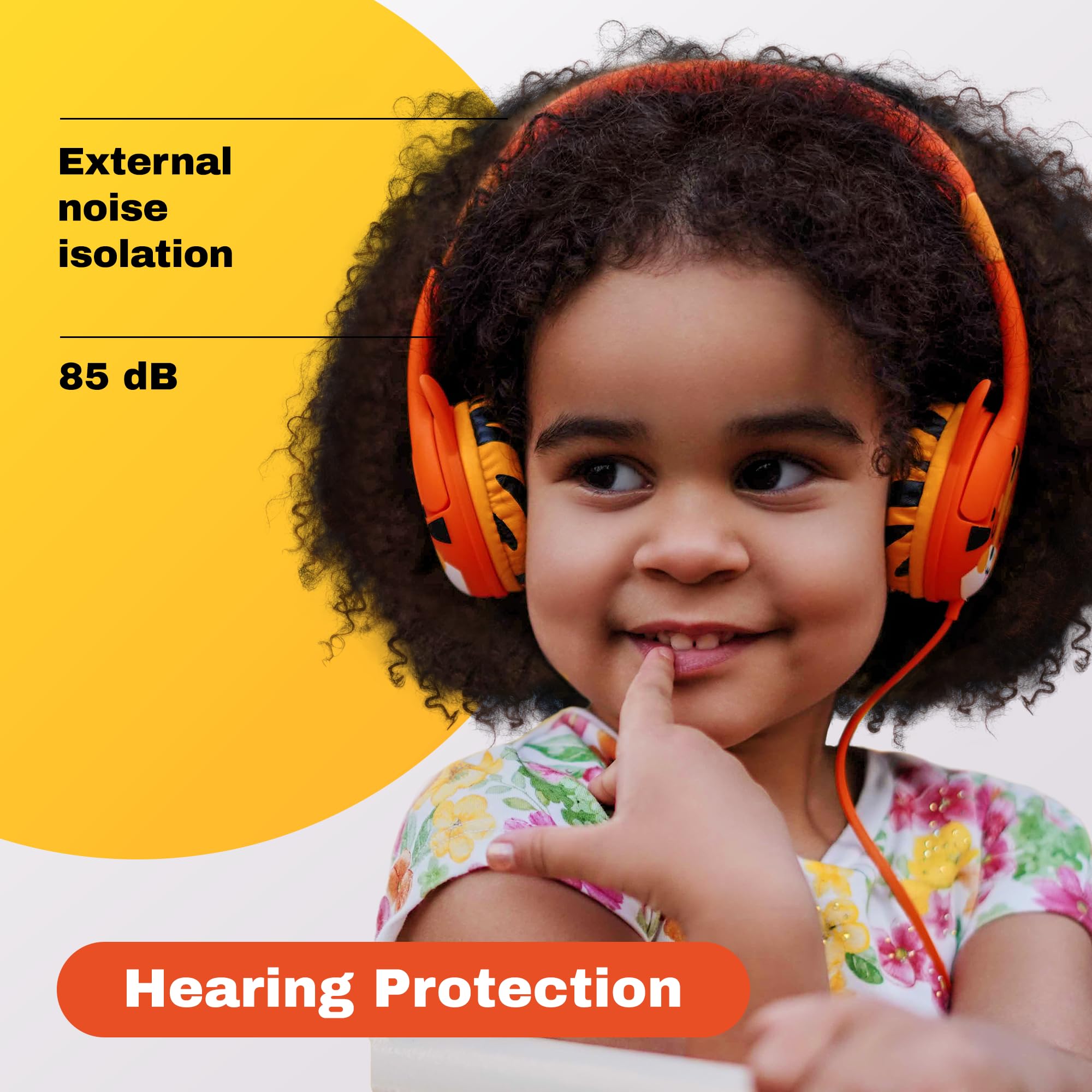 Kidrox Wired Toddler Headphones Volume Limited 85dB for Ages 1-7 Perfect for Travel with iPad Tablet and Airplane Use - View 3 of 8