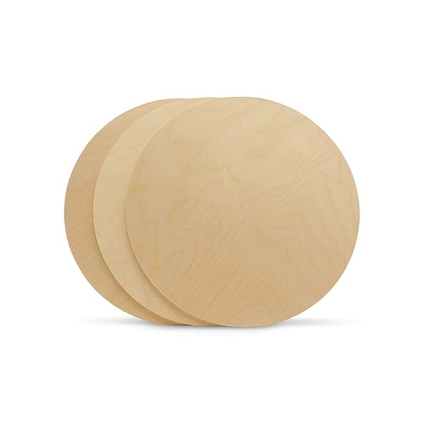 Woodpeckers Wood Circles 14 Inch Birch Plywood Discs 1/4 Inch Thick Unfinished Craft Wood Rounds Pack of 1 by Woodpeckers - View 4 of 9