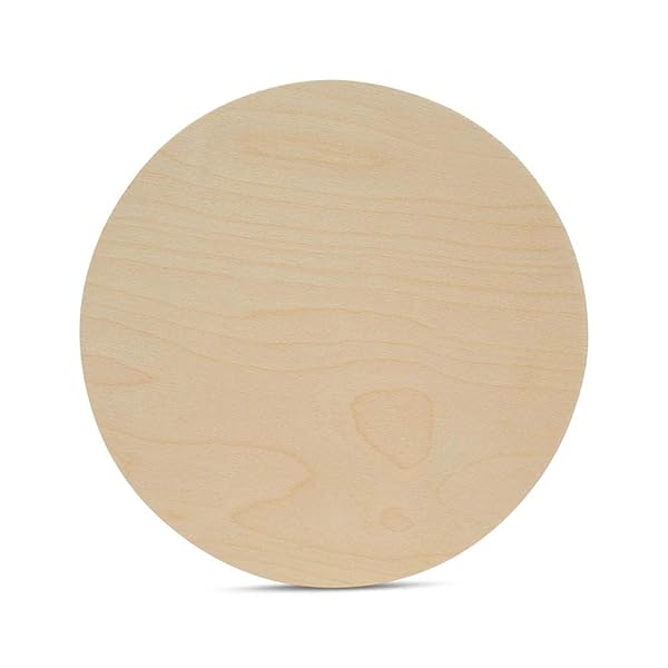 Woodpeckers Wood Circles 14 Inch Birch Plywood Discs 1/4 Inch Thick Unfinished Craft Wood Rounds Pack of 1 by Woodpeckers