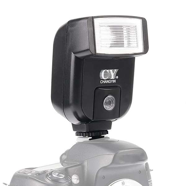 FocusFoto FocusFoto YINYAN CY-20 Universal Hot Shoe Flash for Nikon, Canon, Panasonic & More - Speedlight with Sync Port