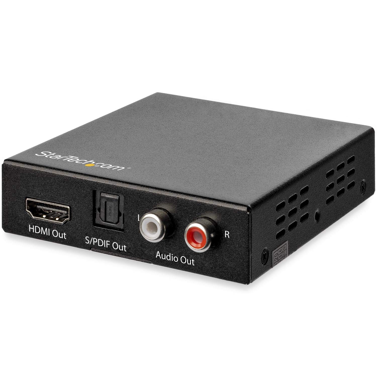 HDMI Audio Extractor 4K 60Hz De-embedder with HDR Toslink Optical and Dual RCA Audio Outputs