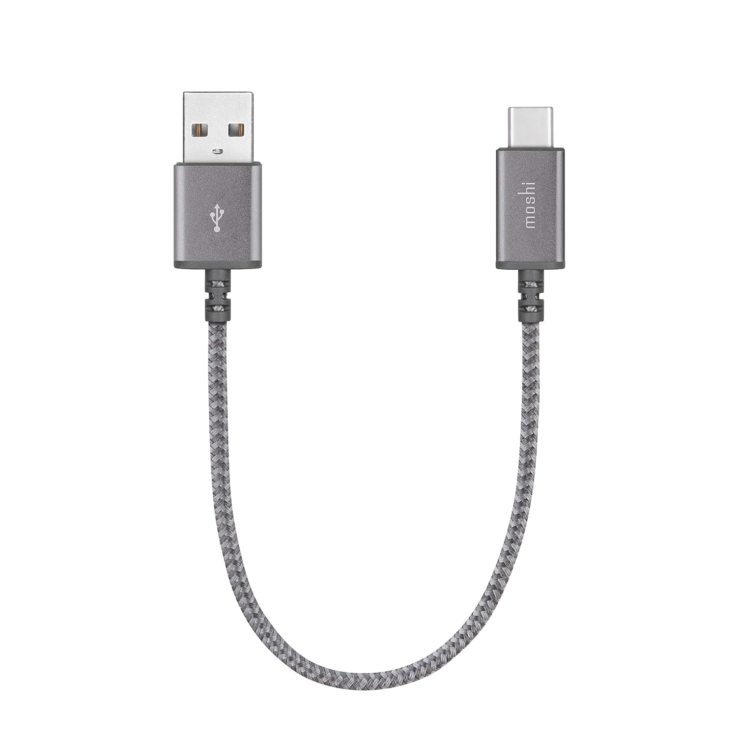 Moshi Integra USB C to USB A Charge Cable 0.8 ft Fast Charging Durable 10000 Bend Cycles