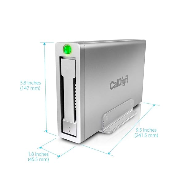 CalDigit CalDigit AV Pro 2 USB C External Hard Drive Storage Hub 30W Charging Compatible with USB-C Thunderbolt Type-C Computers 0TB Enclosure Kit - View 9 of 10