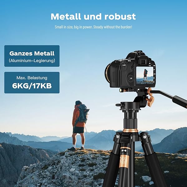 soonpho Soonpho Q-08S Heavy Duty Video Camera Tripod Fluid Drag Pan Head with Extended Handle for DSLR Camera,Camcorders,1/4 & 3/8 inch Screw Sliding Plate 360 Degree Rotating Tripod Head - View 4 of 9