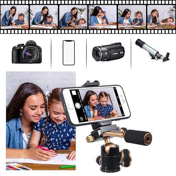 Ruittos Bestshoot Flexi-Tilt Universal Ball Head: Quick Release Tripod Head for DSLR, Video, Cellphone & Mirrorless Cameras - View 8 of 9