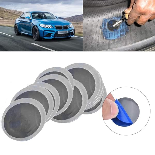 Aramox Aramox 200Pcs Tire Repair Patch - 32mm Round Rubber Tubeless Puncture Fix for Cars - View 4 of 9