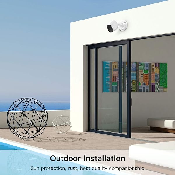 HOLACA HOLACA Security Wall Mount for eufyCam Wyze Cam Arlo and Ring Cameras 3-Pack White - View 6 of 7