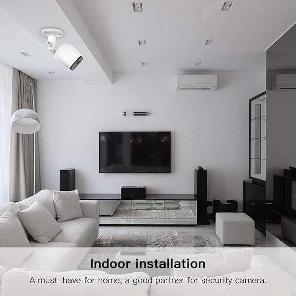 HOLACA HOLACA Security Wall Mount for eufyCam Wyze Cam Arlo and Ring Cameras 3-Pack White - View 7 of 7