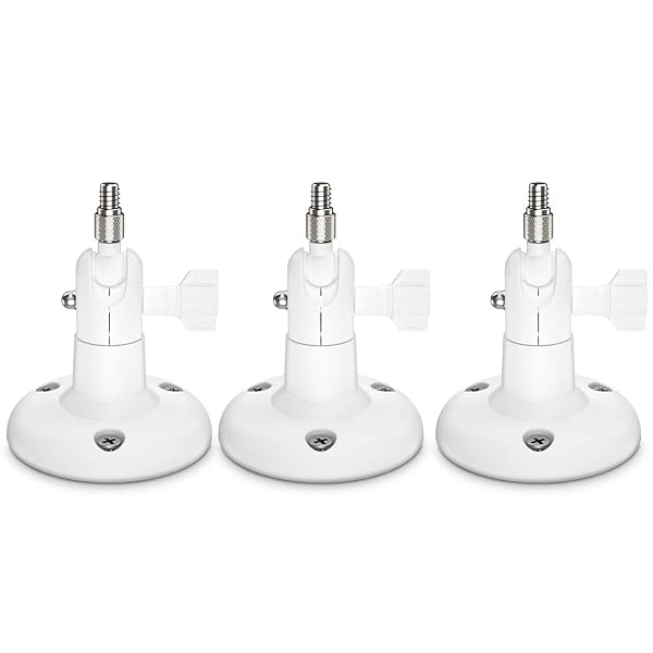 HOLACA HOLACA Security Wall Mount for eufyCam Wyze Cam Arlo and Ring Cameras 3-Pack White