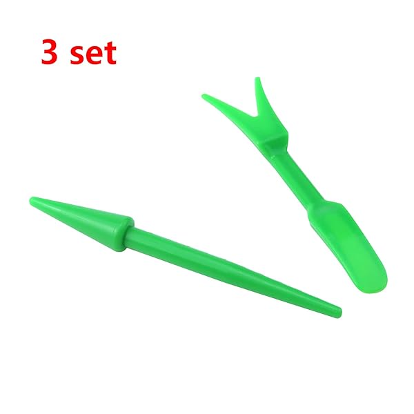 Antrader Antrader Mini Garden Hand Tools Set of 6 for Indoor Succulent Transplanting and Plant Care Green - View 3 of 7