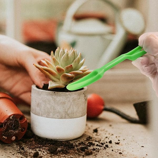 Antrader Antrader Mini Garden Hand Tools Set of 6 for Indoor Succulent Transplanting and Plant Care Green - View 5 of 7