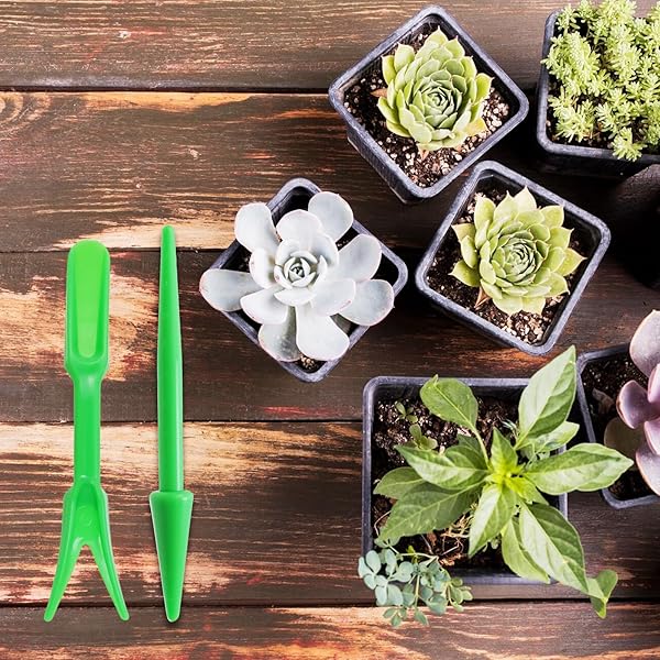 Antrader Antrader Mini Garden Hand Tools Set of 6 for Indoor Succulent Transplanting and Plant Care Green - View 7 of 7