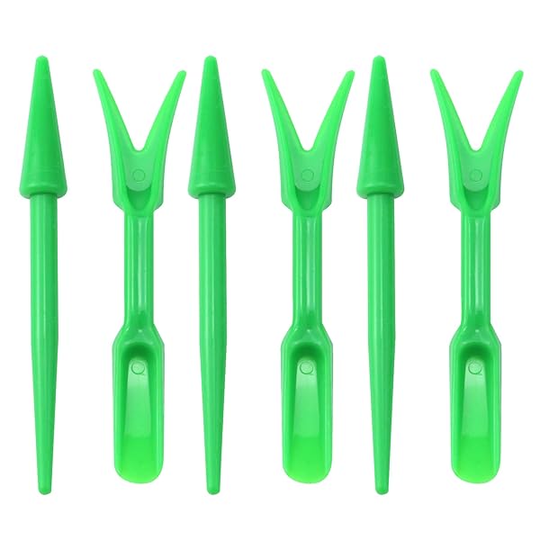 Antrader Antrader Mini Garden Hand Tools Set of 6 for Indoor Succulent Transplanting and Plant Care Green