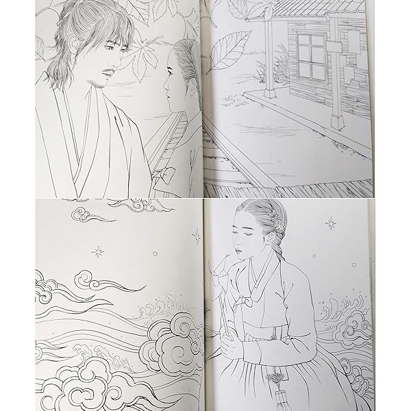 Mr. Sun Shine Mr Sun Shine Coloring Books for Adults Relaxation Color Therapy 40 Famous Scenes from Korean TV Show Classic 108 Pages - View 4 of 9