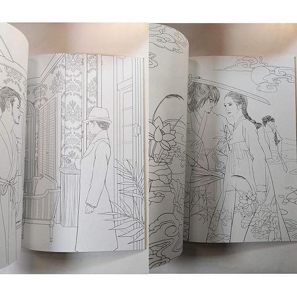 Mr. Sun Shine Mr Sun Shine Coloring Books for Adults Relaxation Color Therapy 40 Famous Scenes from Korean TV Show Classic 108 Pages - View 6 of 9