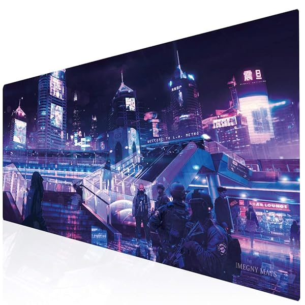 Imegny Buy Imegny XXL Gaming Mouse Pad - Non-Slip Rubber Mat for Mice & Keyboard | 90x40 cm with Stitched Edges