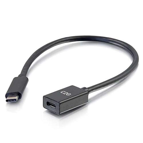 Legrand C2G 5G USB C Extension Cable 1 ft High Speed Black USB Extension Cord 1 Count - View 2 of 2