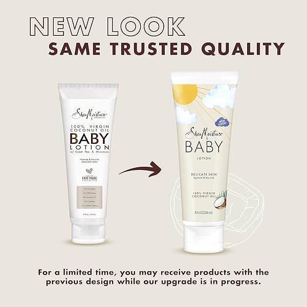 Shea Moisture SheaMoisture Baby Lotion with 100% Virgin Coconut Oil - Gentle Moisturizer for Clear Baby Skin (8 oz) - View 3 of 5