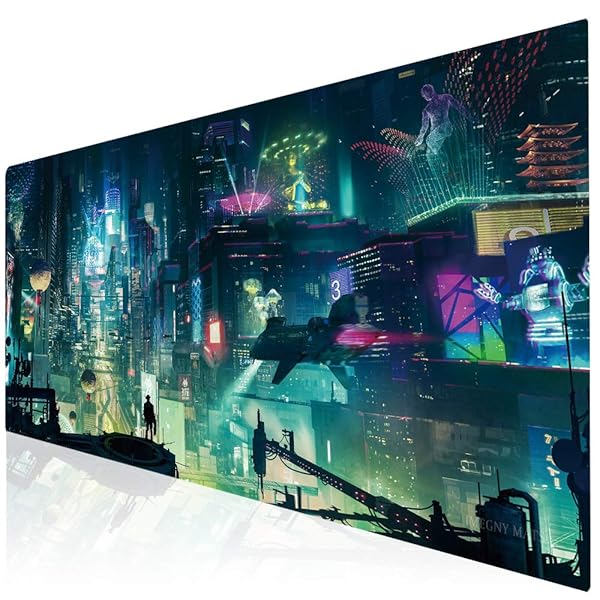 Imegny Buy Imegny Extended Gaming Mouse Pad 90x40 - Non-Slip, Portable with Stitched Edges - Perfect for Keyboard & Mouse