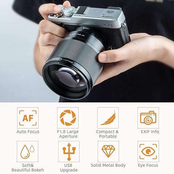 VILTROX VILTROX 85mm f1.8 Mark II Lens for Fuji X Mount: Perfect AF Portrait Lens for X-T3, X-T2, X-T30 & More - View 4 of 11