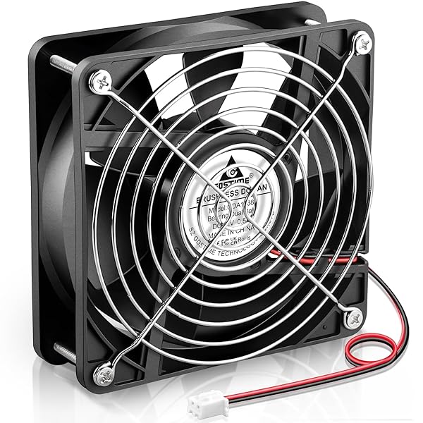 GDSTIME GDSTIME 12V 1238 Cooling Fan 120mm x 38mm 3000RPM Dual Ball Bearings DC Brushless Fan for Efficient Cooling Solutions