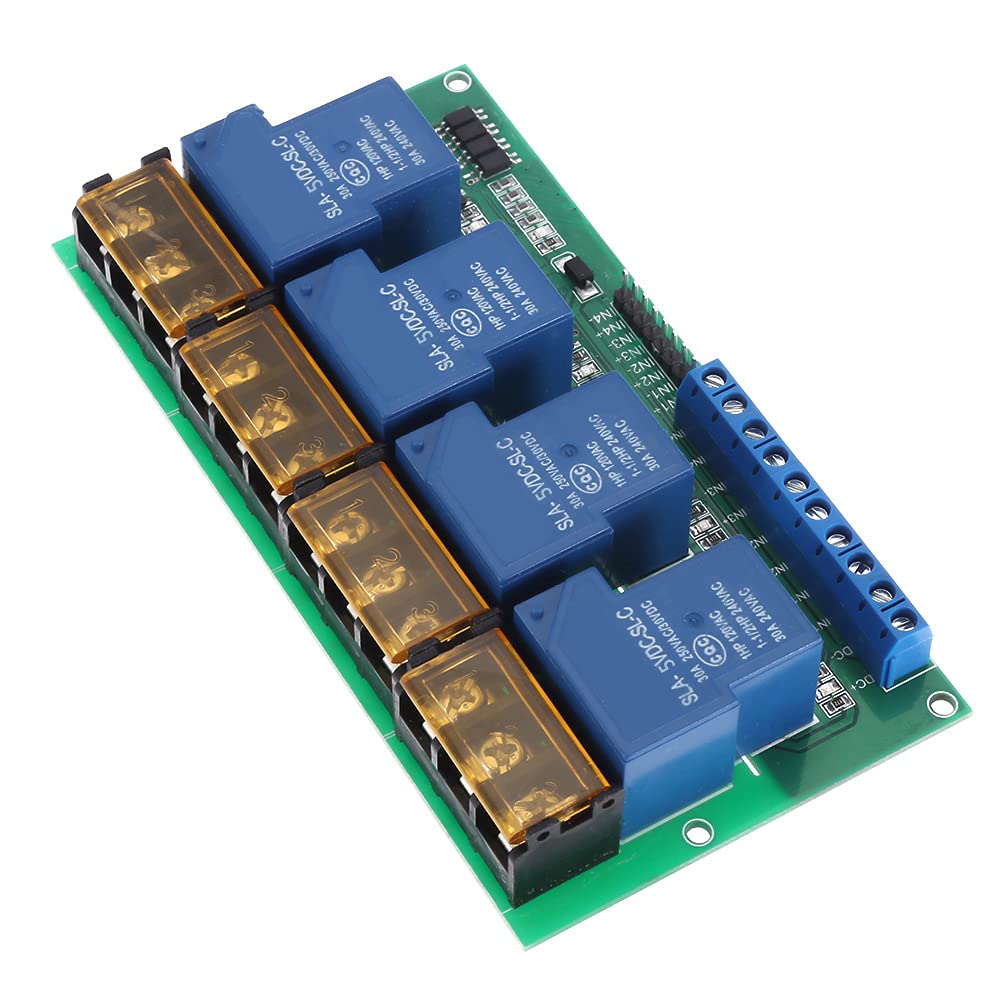YWBL-WH YWBL-WH 30A 4 Channel Relay Module Expansion Board with Optocoupler for DSP AVR ARM 5VDC High Performance Control Solution - View 6 of 8