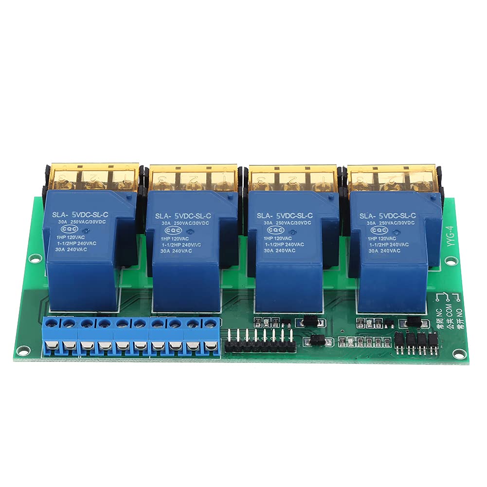 YWBL-WH YWBL-WH 30A 4 Channel Relay Module Expansion Board with Optocoupler for DSP AVR ARM 5VDC High Performance Control Solution - View 8 of 8