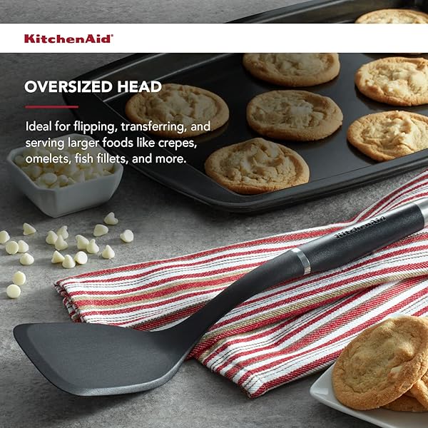 KitchenAid Buy KitchenAid KO001OHOBA Gourmet Large Solid Turner - Matte Black Kitchen Tool - View 5 of 5