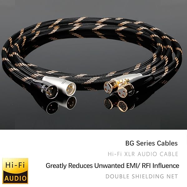 SKW SKW Balanced XLR Male to XLR Female Microphone Cable 9.8ft 3M 2-Pack for High Quality Audio Connection - View 2 of 6