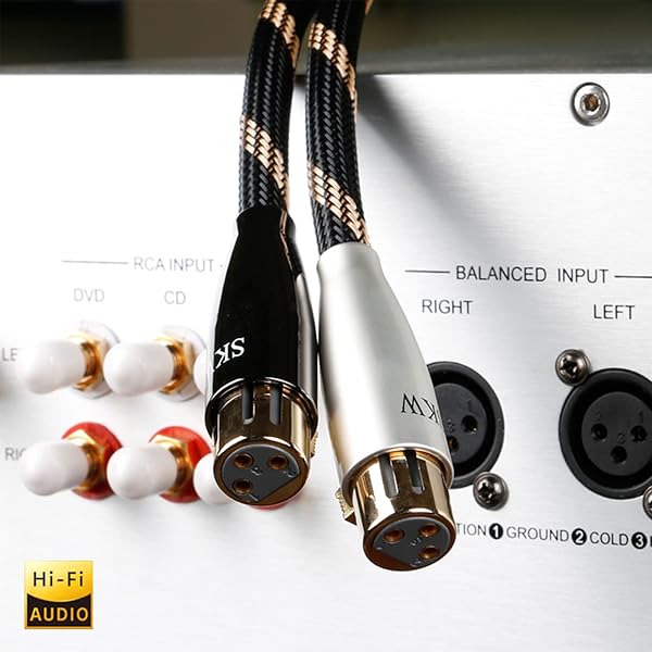 SKW SKW Balanced XLR Male to XLR Female Microphone Cable 9.8ft 3M 2-Pack for High Quality Audio Connection - View 3 of 6