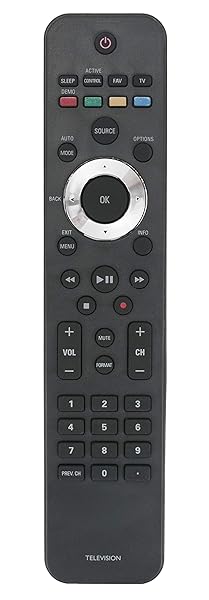 URMT42JHG003 Remote Control for Philips TV Models 52PFL7704D 47PFL7704D 42PFL7704D 32PFL7704D 52PFL6704D 47PFL6704D 42PFL6704D 32PFL6704D
