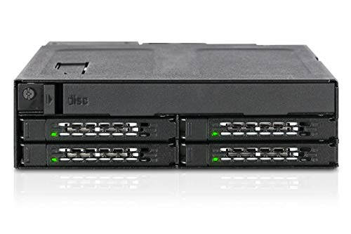 ICY DOCK ICY DOCK ToughArmor MB604SPO-B 4 Bay 2.5 SAS SATA SSD HDD Slim Optical Disk Drive Enclosure - View 2 of 9