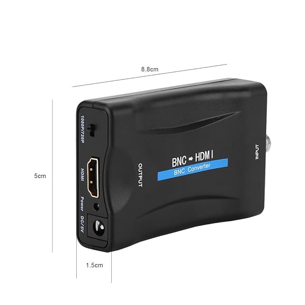 Ciglow 1080P BNC to HDMI Converter Adapter for Security Cameras | HD Video Output for CCTV Monitors - View 4 of 9
