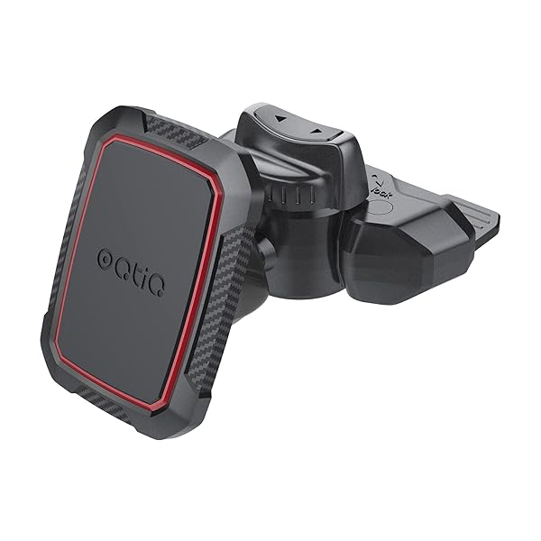 OQTIQ OQTIQ Magnetic CD Phone Car Mount Holder for iPhone Samsung Galaxy LG with 6 Strong Magnets for Secure CD Slot Installation