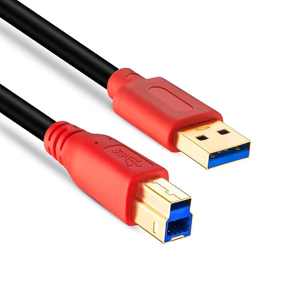Tan QY Tan QY 15Ft USB 3.0 Cable A Male to B Male for Hard Drives Printers Scanners USB Hubs Monitors and More - View 3 of 7