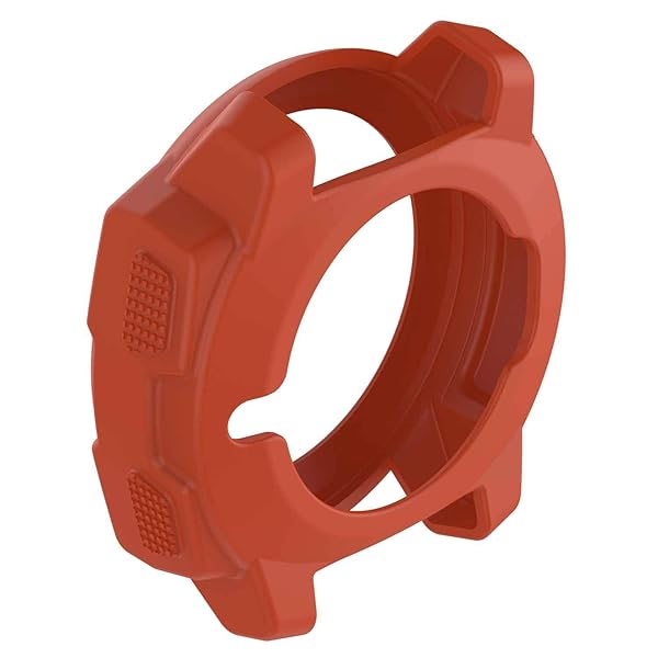 Lemspum Garmin Instinct Silicone Protective Cover Cases - Anti-Scratch Bezel Protector in White, Navy & Red - View 7 of 10