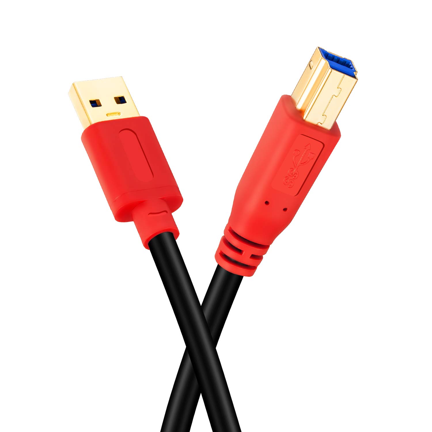 Tan QY Tan QY 20Ft USB 3.0 Cable A Male to B Male for Hard Drives Printers Scanners USB Hubs Monitors and More - View 4 of 7