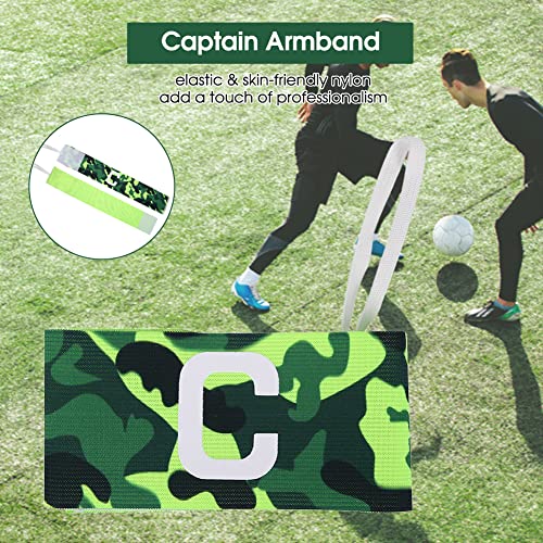 VGEBY VGEBY Youth Captain Armband Nylon Elastic Football Sleeve Strap Green Soccer Arm Band for Team Captains - View 7 of 11