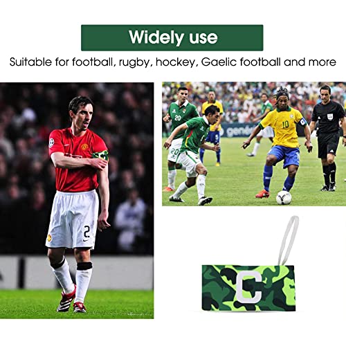 VGEBY VGEBY Youth Captain Armband Nylon Elastic Football Sleeve Strap Green Soccer Arm Band for Team Captains - View 8 of 11