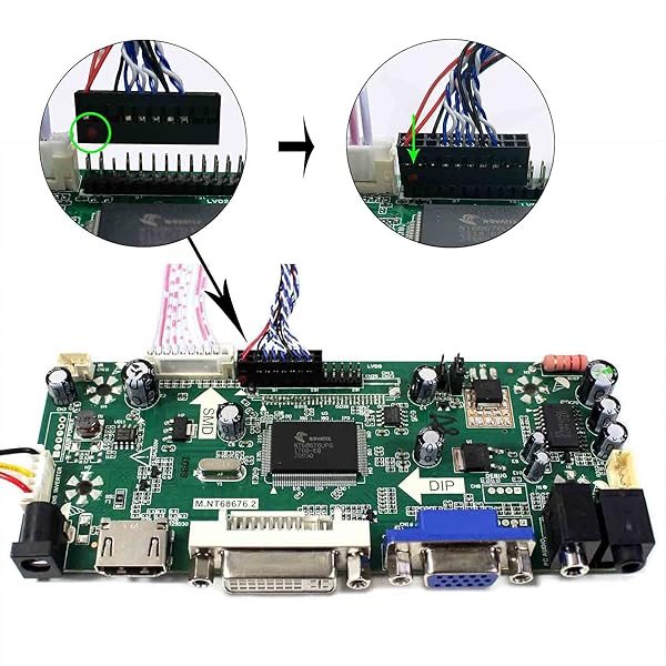 VSDISPLAY "VSDISPLAY 14.9" LCD Screen LTA149B780F with HDMI DVI VGA for DIY Cabinets & Car Gauge Clusters" - View 4 of 9
