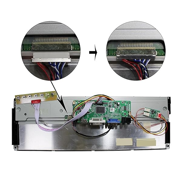 VSDISPLAY "VSDISPLAY 14.9" LCD Screen LTA149B780F with HDMI DVI VGA for DIY Cabinets & Car Gauge Clusters" - View 5 of 9