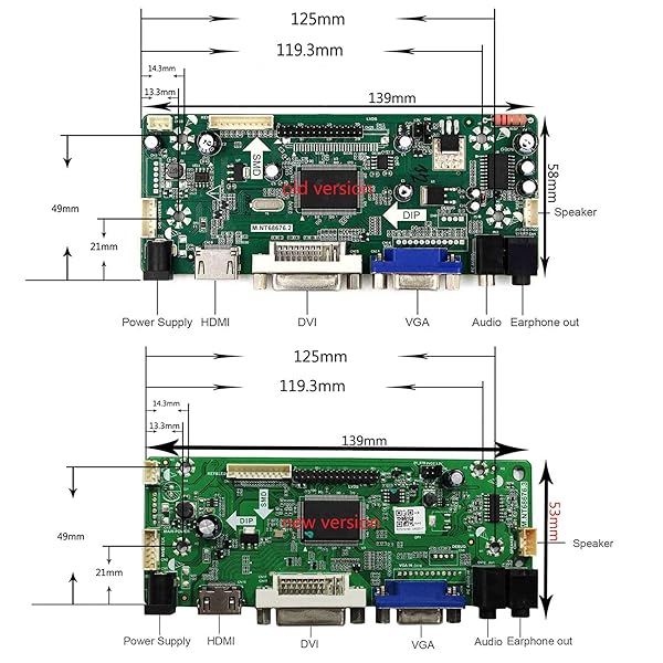 VSDISPLAY "VSDISPLAY 14.9" LCD Screen LTA149B780F with HDMI DVI VGA for DIY Cabinets & Car Gauge Clusters" - View 9 of 9