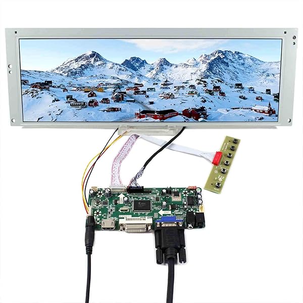 VSDISPLAY "VSDISPLAY 14.9" LCD Screen LTA149B780F with HDMI DVI VGA for DIY Cabinets & Car Gauge Clusters"