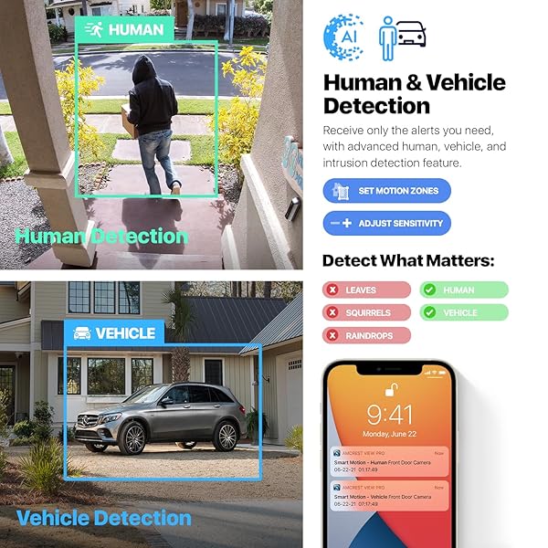 Amcrest Amcrest UltraHD 4K Dome POE IP Camera: 8MP, Night Vision, Weatherproof, 256GB Storage - Best Security Solution - View 4 of 9
