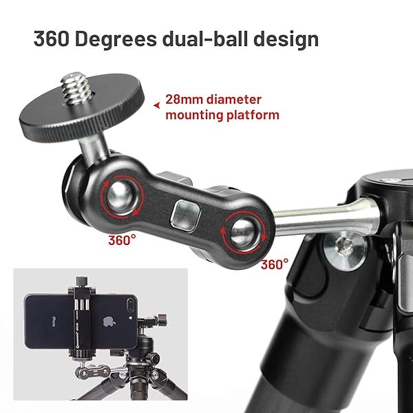 SUNWAYFOTO "Buy SUNWAYFOTO GA-01 Magic Arm Mount - 1/4" Thread for LCD Monitors & LED Lights" - View 6 of 10