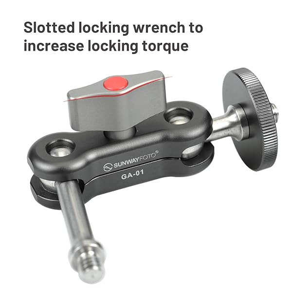 SUNWAYFOTO "Buy SUNWAYFOTO GA-01 Magic Arm Mount - 1/4" Thread for LCD Monitors & LED Lights" - View 7 of 10