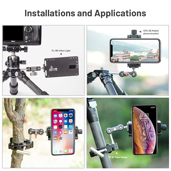 SUNWAYFOTO "Buy SUNWAYFOTO GA-01 Magic Arm Mount - 1/4" Thread for LCD Monitors & LED Lights" - View 9 of 10