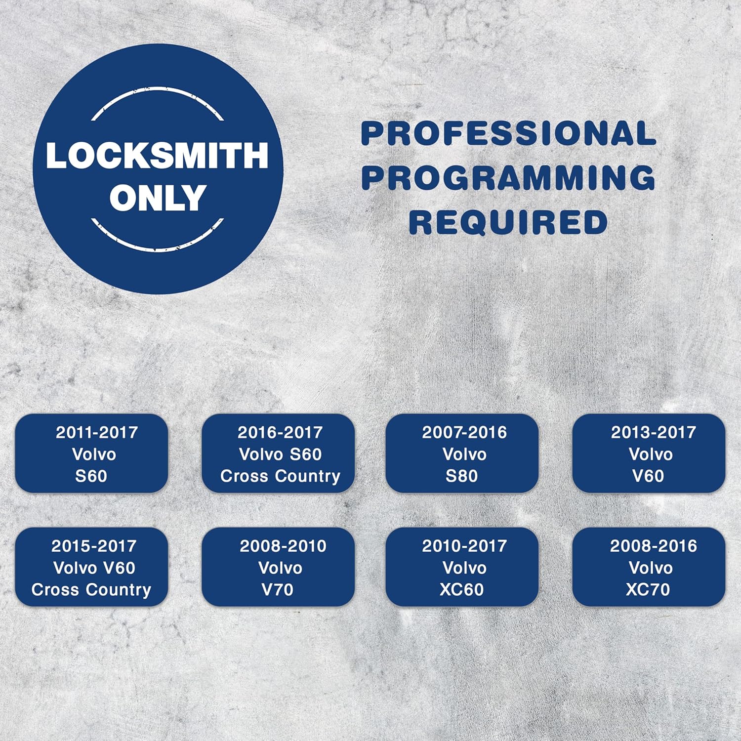 KeylessOption KeylessOption Keyless Entry Remote Control Smart Car Key Fob Uncut Key Blade for Volvo S60 S80 XC60 XC70 KR55WK49264 - View 4 of 8