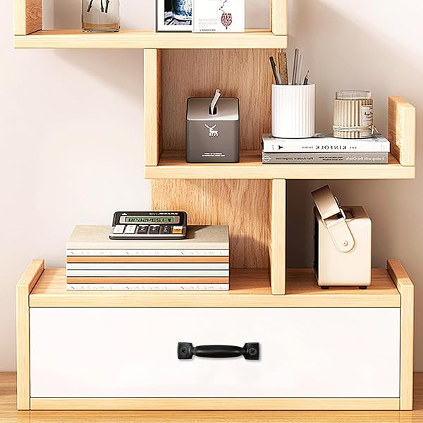 Antrader Antrader Black Cabinet Hardware Handle Pull 1.77 Inch Hole Centers 6 Pack for Kitchen and Furniture - View 5 of 5